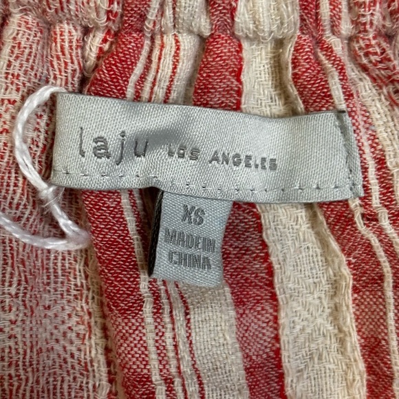 Laju Striped Off The Shoulder Romper SZ XS - Picture 3 of 4